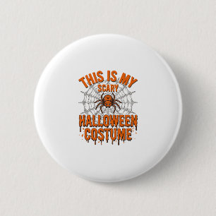 Eng eng Halloween kostuum spinnenweb vintage ontwe Ronde Button 5,7 Cm