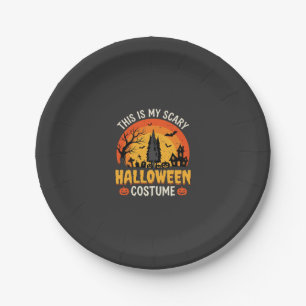 Eng eng Halloween kostuum vintage zonsondergang on Papieren Bordje