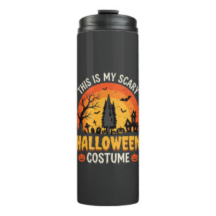 Eng eng Halloween kostuum vintage zonsondergang on Thermosbeker