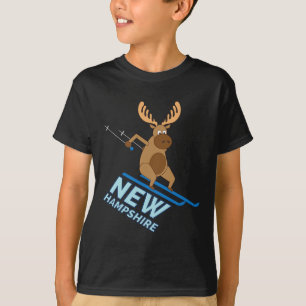 eng ghost over een spleet gehakt t-shirt