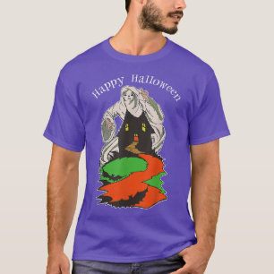  eng ghost over een spleet gehakt t-shirt