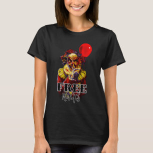 Eng Halloween-clown GRATIS KNUFFELS Verkleedfeest T-shirt