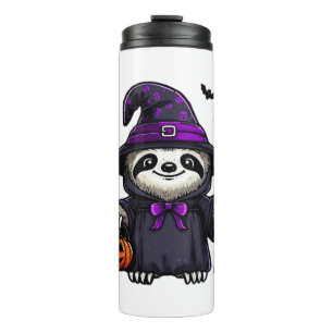 Eng Halloween Luiaard Heksenhoed Kostuum Griezelen Thermosbeker