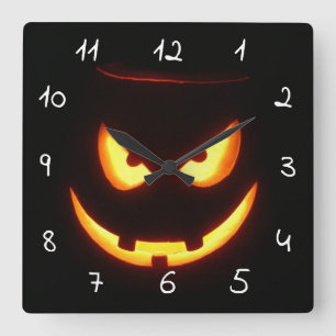 eng Halloween Vierkante Klok