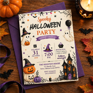 eng Halloweenfeest Kaart