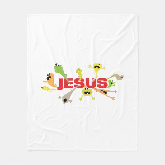 eng Jezus Fleece Deken (Voorkant)