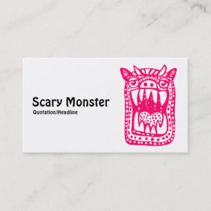 Eng Monster - Neon Rood Visitekaartje