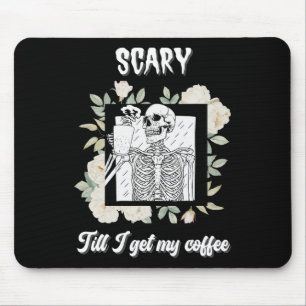 Eng Tot Ik Mijn Koffie Skelet Krijg Halloween Cup Muismat