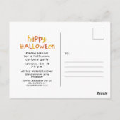 Eng voor vrolijk leuk Halloween feest Briefkaart (Achterkant)