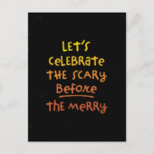 Eng voor vrolijk leuk Halloween feest Briefkaart (Voorkant)