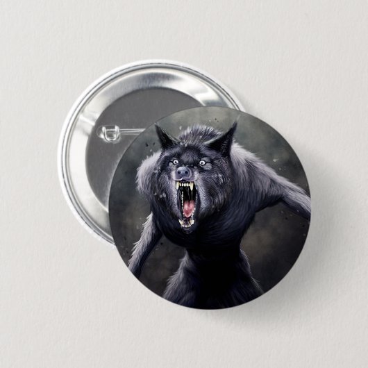 eng weerwolf ronde button 5,7 cm (Voorkant /achterkant)