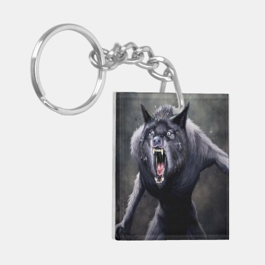 eng weerwolf sleutelhanger (Voorkant Links)