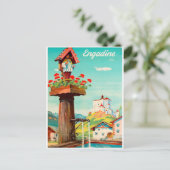 Engadine, City Spring, Switzerland Briefkaart (Staand voorkant)