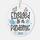 Engagé dans un ornement Fiançailles pandémique 202 (Gauche)