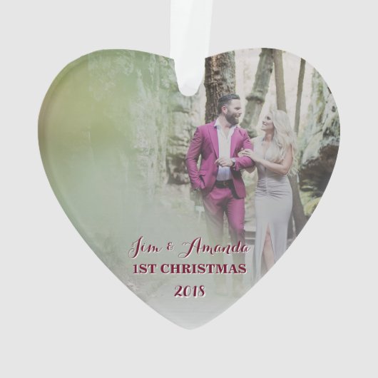 Engagé épousant premier Noël de couples (dos)