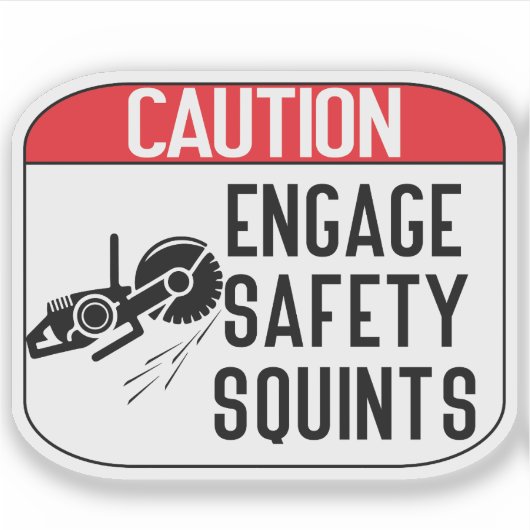 engage Safety Squints Sticker (Voorkant)