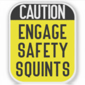 engage Safety Squints Sticker (Voorkant)