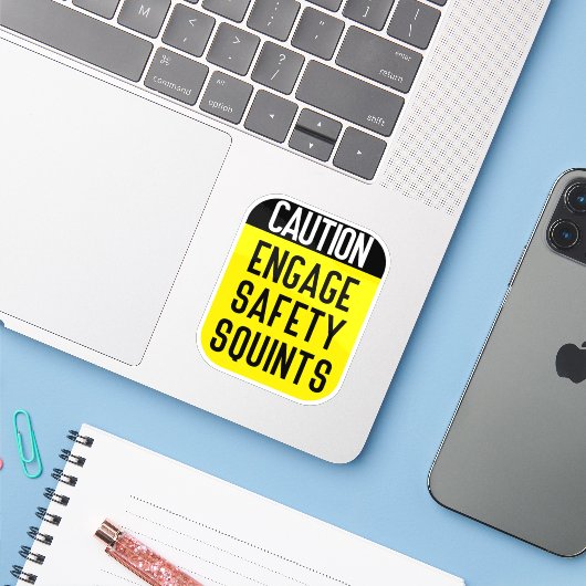 engage Safety Squints Sticker (Laptop met iPhone)