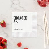 ENGAGED AF Personalized Verloving Napkins Servet (Insitu)