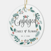 Engaged Couple | Our First Christmas   Keramisch Ornament (Links)