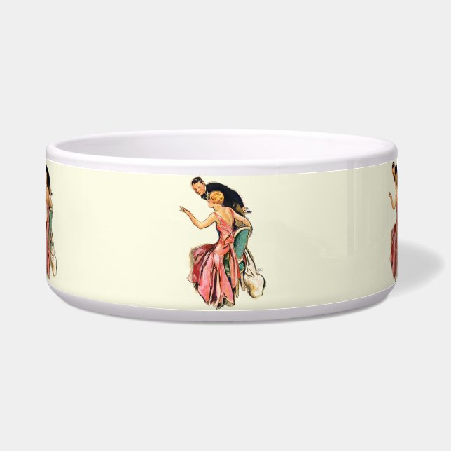 Engaged Couple Voerbakje (Voorkant)