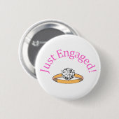 Engaged (Diamond) Ronde Button 5,7 Cm (Voorkant /achterkant)