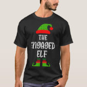 Engaged Elf Family Matching Christmas Engagement  T-shirt (Voorkant)