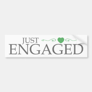 Engaged enkel (de Groene Rol van het Hart) Bumpersticker
