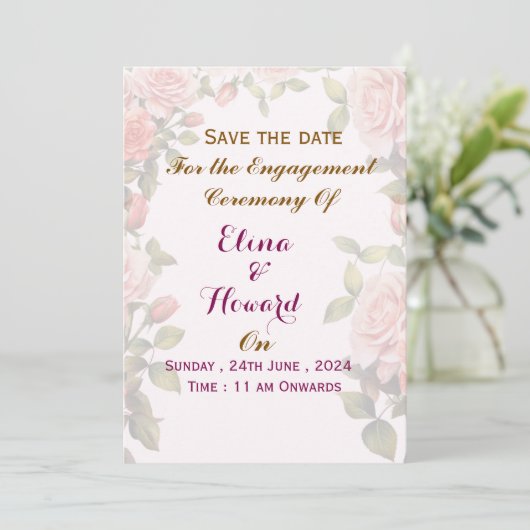 Engagement Ceremony Invitations  (Debout devant)