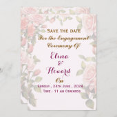 Engagement Ceremony Invitations Kaart (Voorkant / Achterkant)