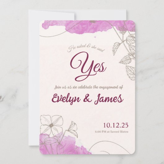 Engagement invitation (Devant)