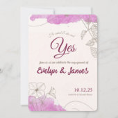 Engagement invitation kaart (Voorkant)