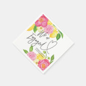 Engagement Party Decoraties Lente Bloemen Servet (Hoek)