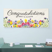 Engagement Party Felicitaties Wildflowers Spandoek (Beurs)