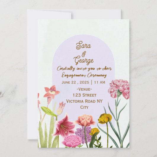 Engagement Party Invitations  (Devant)