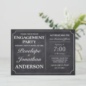 Engagement Party Invitations Chalkboard Kaart (Staand voorkant)
