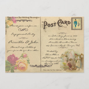 Engagement Party, , oude briefkaart stijl