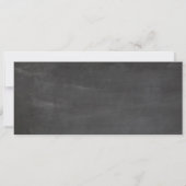 Engagement Party Ticket Krijtbord Rustieke Uitnodi Kaart (Achterkant)