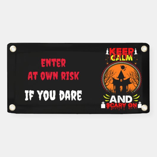 Enge aanpasbare Halloween thema banner (Horizontaal)