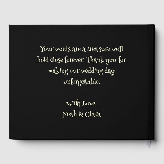 Enge bloemengotische schedel Paarse Rozen Hallowee Gastenboek (Achterkant)