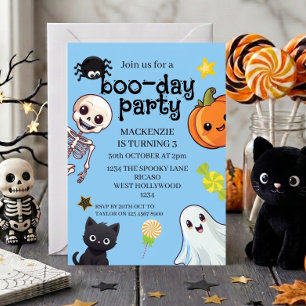 Enge Boo-Dag Verjaardag Halloween Feest Kaart