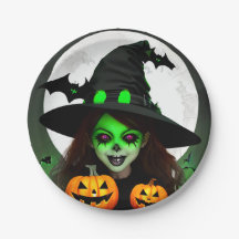 Enge boze heks Halloween feest