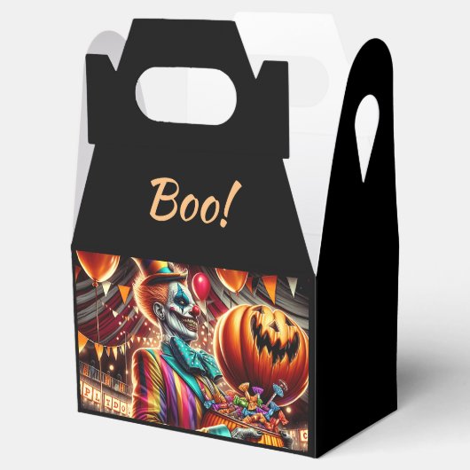 Enge Clown met Jack O' Lantern Halloween Bedankdoosjes (Geopend)