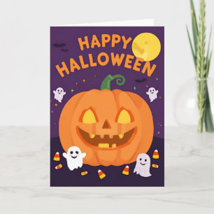 Enge Cute Halloween Uitnodigingskaart – 5x7 Kaart