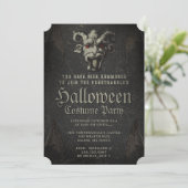 Enge Demon Monster Party Uitnodiging (Staand voorkant)
