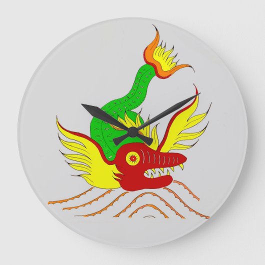 enge draak grote klok (Voorkant)