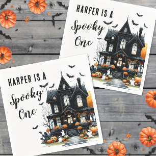 Enge Eén Halloween 1e Verjaardagsfeestje Servet