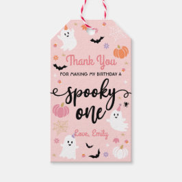 Enge Een Halloween Lief Geest 1e Verjaardag Cadeaulabel