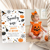 Enge Eén Halloween Verjaardag Kaart