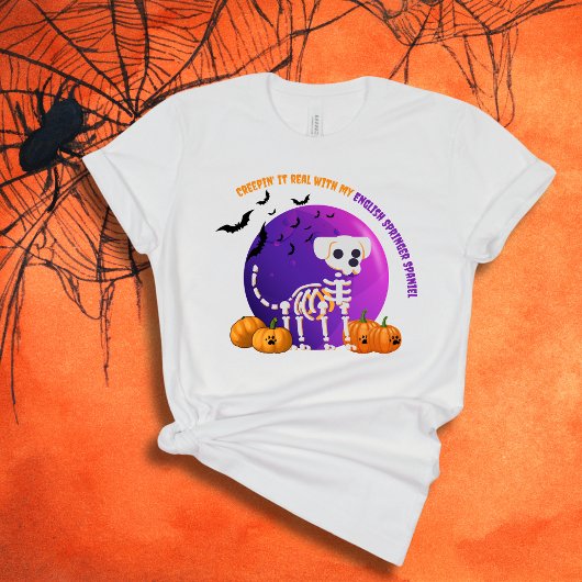Enge Engelse Springer Spaniel Halloween T-shirt